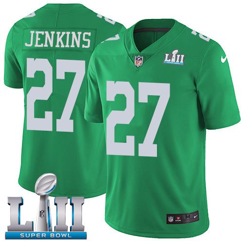 Men Philadelphia Eagles #27 Jenkins Dark green Limited 2018 Super Bowl NFL Jerseys->philadelphia eagles->NFL Jersey